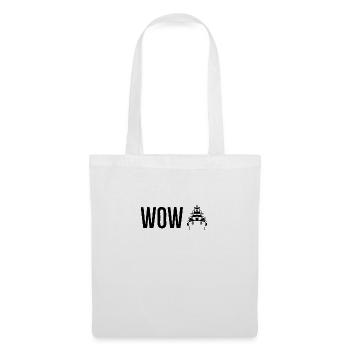 WoW Black - Tote Bag - white - Front