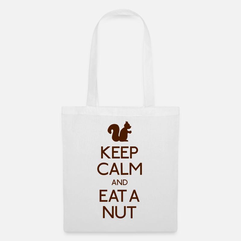 keep calm squirrel - Sac en tissu - blanc
