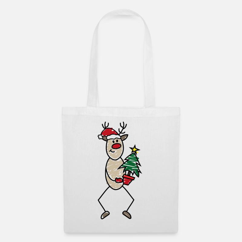 Weihnachten - Stoffbeutel - Weiß