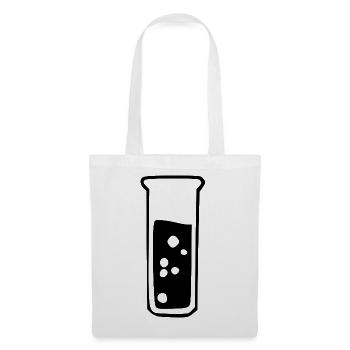 Reagenzglas Chemie Chemiker Geschenk - Stoffbeutel - Weiß - Vorne