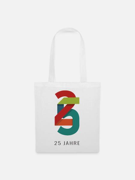 25 Jahre – Jubiläum - Stoffbeutel - Weiß
