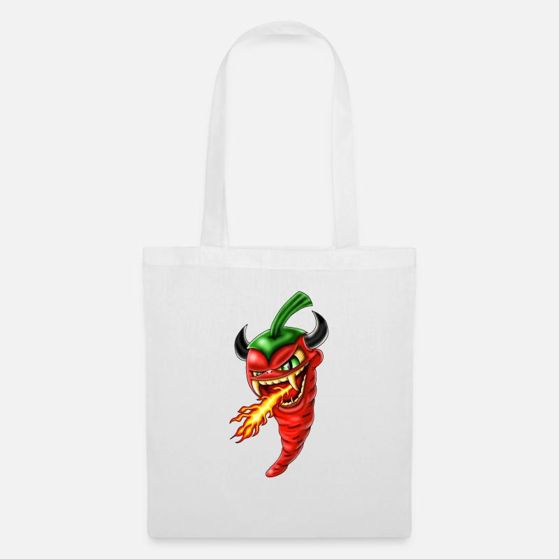 Chilli devil - Stoffbeutel - Weiß