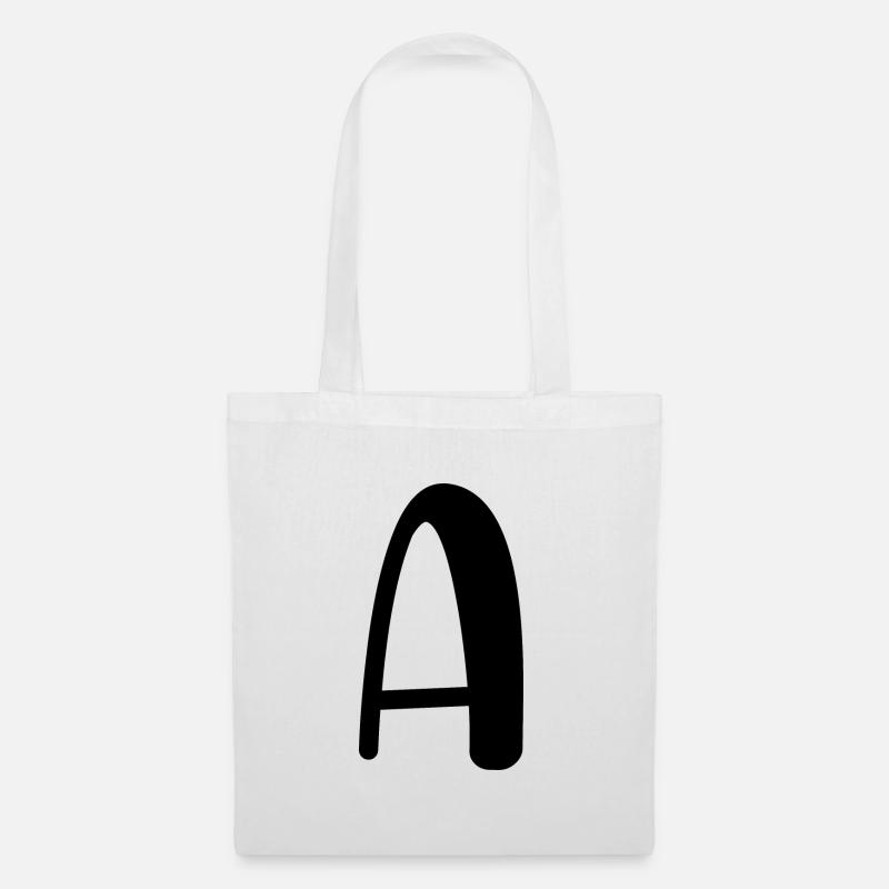 Buchstabe a - Stoffbeutel - Weiß