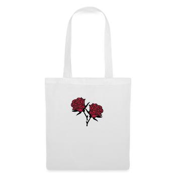 roses4 - Sac en tissu - blanc - Devant