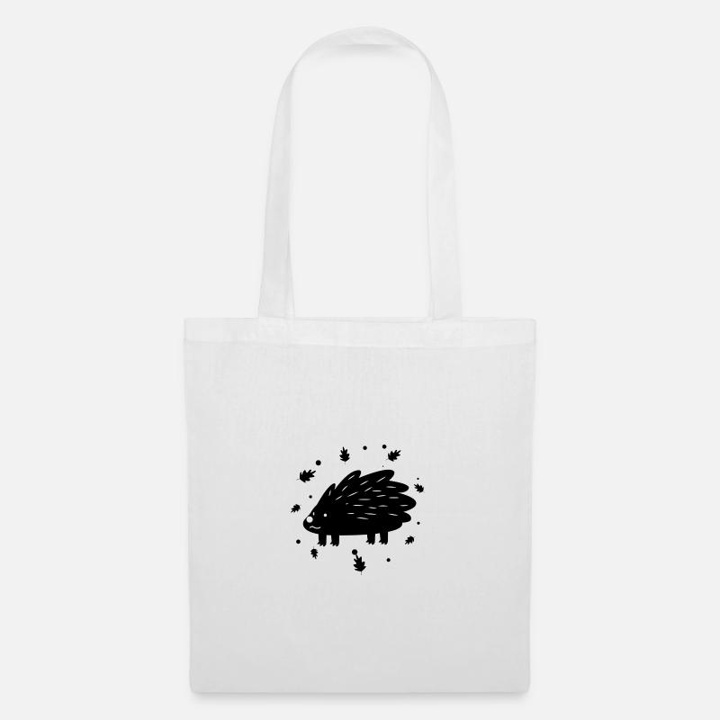 Hérisson - Sac en tissu - blanc