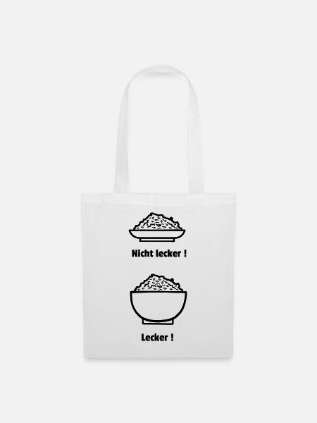 Leckere Bowl - Stoffbeutel - Weiß