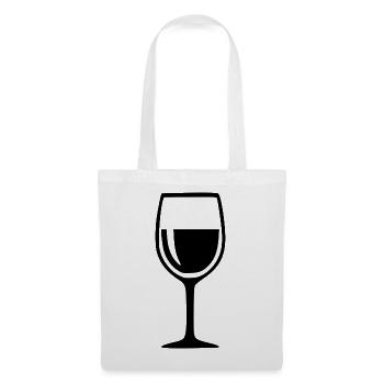 Wine Glass Black Grapevine Wine Gift - Tote Bag - white - Front