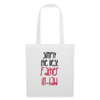 Beau-père belle-mère belle fille beau fils - Sac en tissu - blanc - Devant