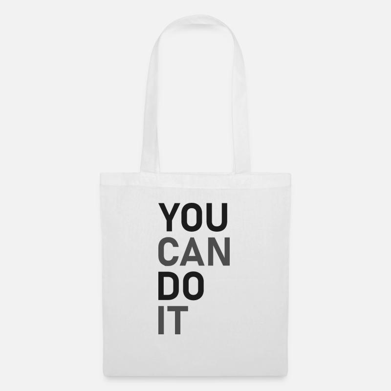 You can do it - Stoffbeutel - Weiß