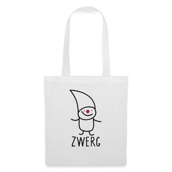 Zwerg - Stoffbeutel - Weiß - Vorne