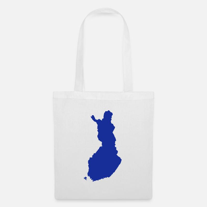 Finnland - Stoffbeutel - Weiß