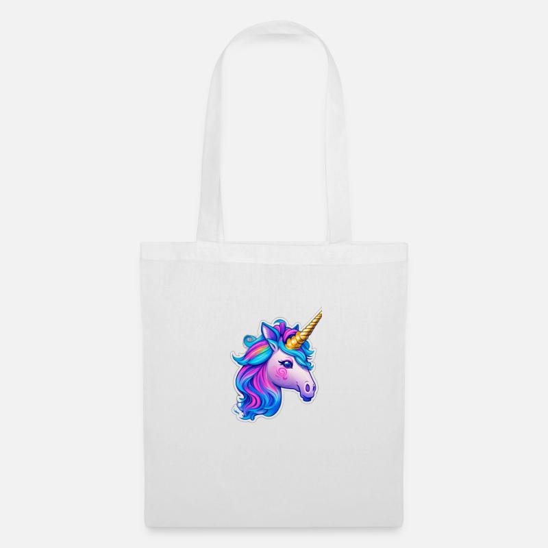 cute unicorn - Stoffbeutel - Weiß