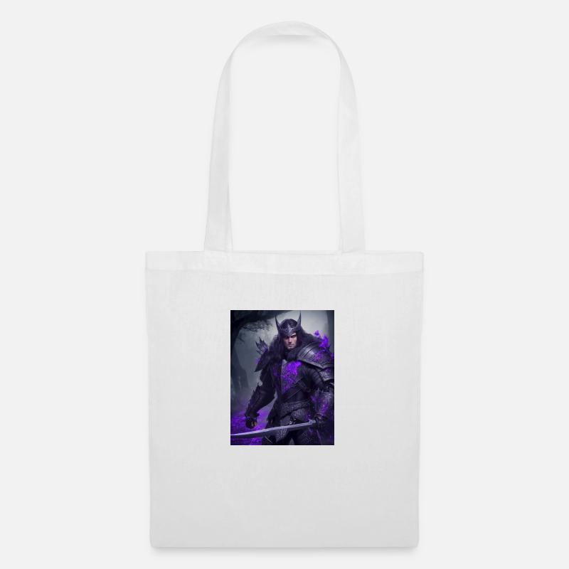 Black Purple Knight2 - Stoffbeutel - Weiß