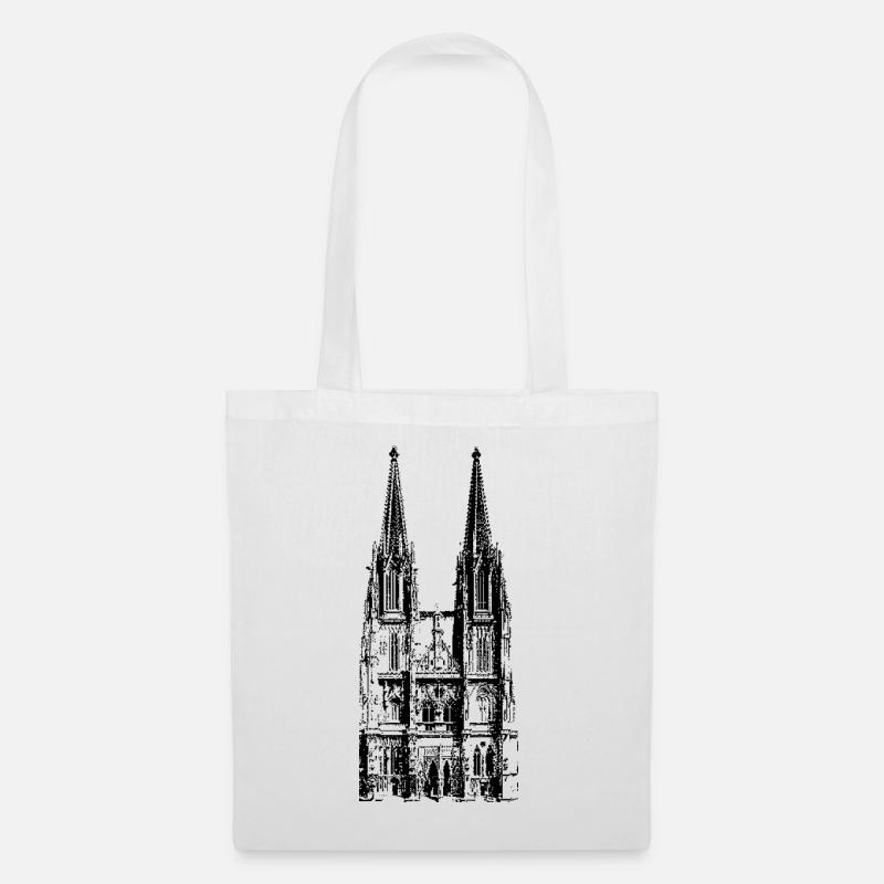 Regensburg - Regensburger Dom - Stoffbeutel - Weiß