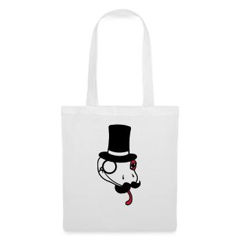 tête monsieur monsieur messieurs cylindre riche monocle bri - Sac en tissu - blanc - Devant