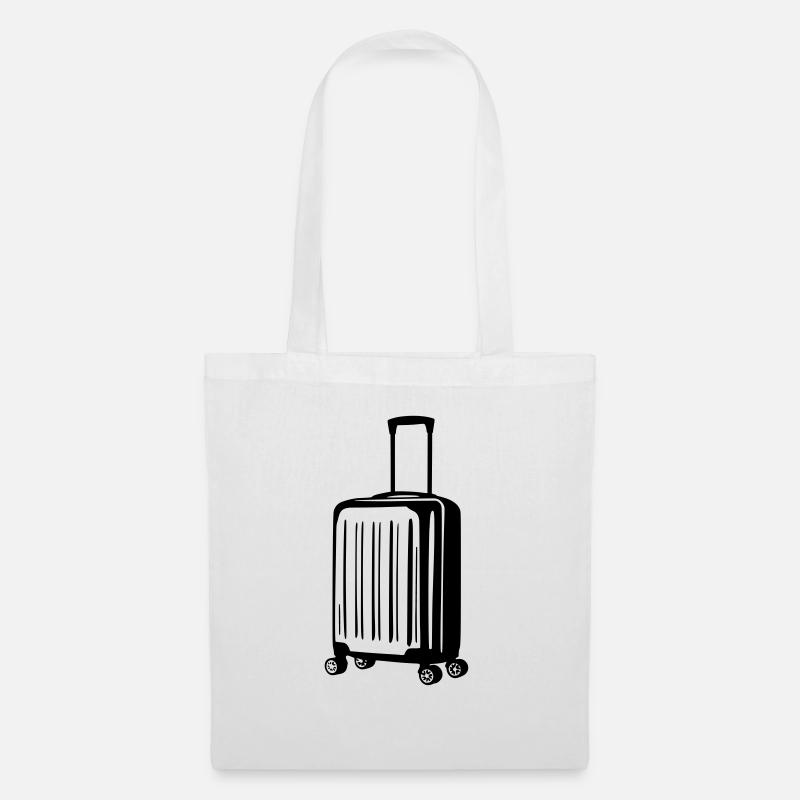 vector suitcase - Tote Bag - white