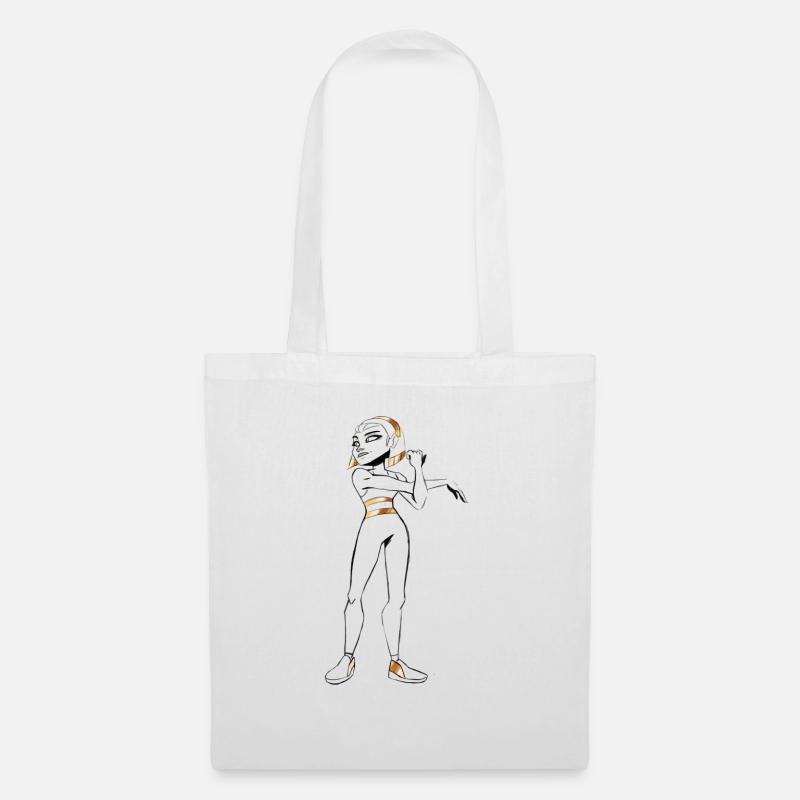 kamila Sketch Two - Tote Bag - white