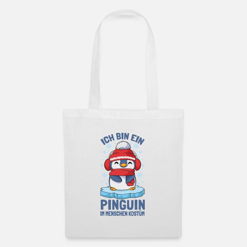 Pinguine Ich Bin Ein Pinguin - Stoffbeutel - Weiß
