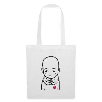 Garçon timide - Sac en tissu - blanc - Devant