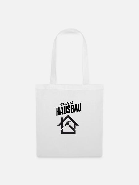 Team Hausbau - Stoffbeutel - Weiß