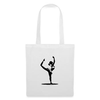 Yoga Lehrerin - Hobby / Sport Sticker - Stoffbeutel - Weiß - Vorne