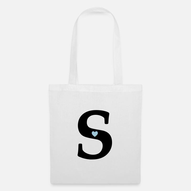 Letter S Initial Letter - Tote Bag - white