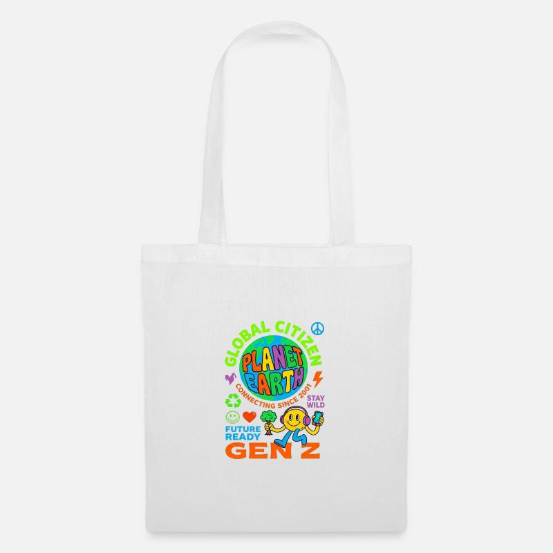 Global Citizen Planet Earth Gen Z - Stoffbeutel - Weiß