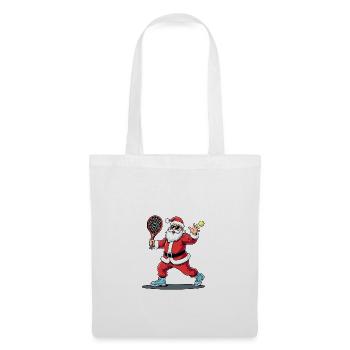 Tennis Jouer au Père Noël Tennis de Noël - Sac en tissu - blanc - Devant