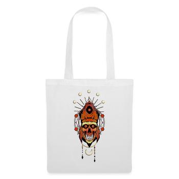 The funny skull face - Tote Bag - white - Front