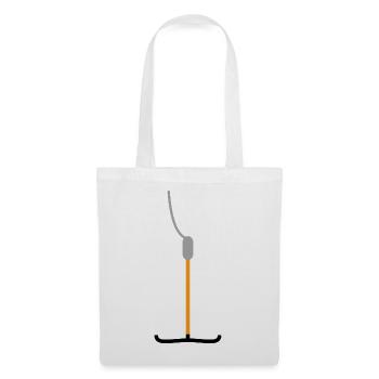 Schleppliftbügel Classic Apres Ski fun Design - Stoffbeutel - Weiß - Vorne