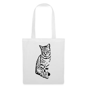 Chat Chaton Tigre Chat Chat Chat Cadeau - Sac en tissu - blanc - Devant