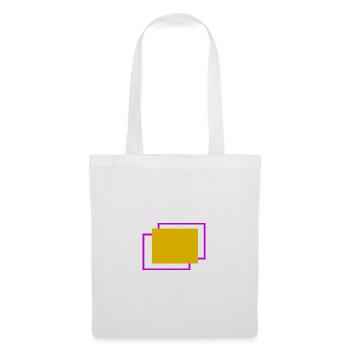 Yellow and fuchsia staggered frame - Tote Bag - white - Front