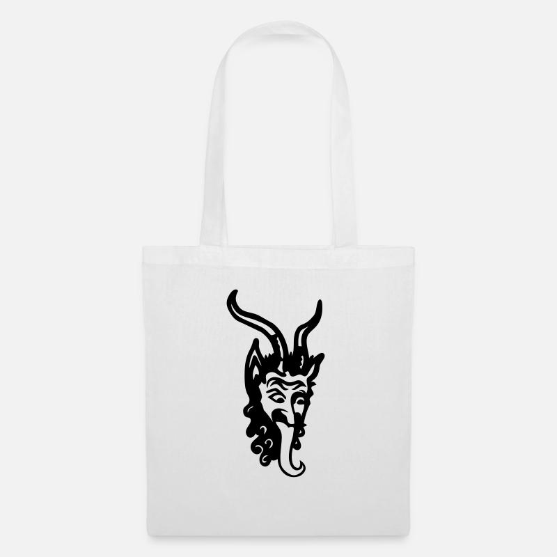Krampus - Stoffbeutel - Weiß