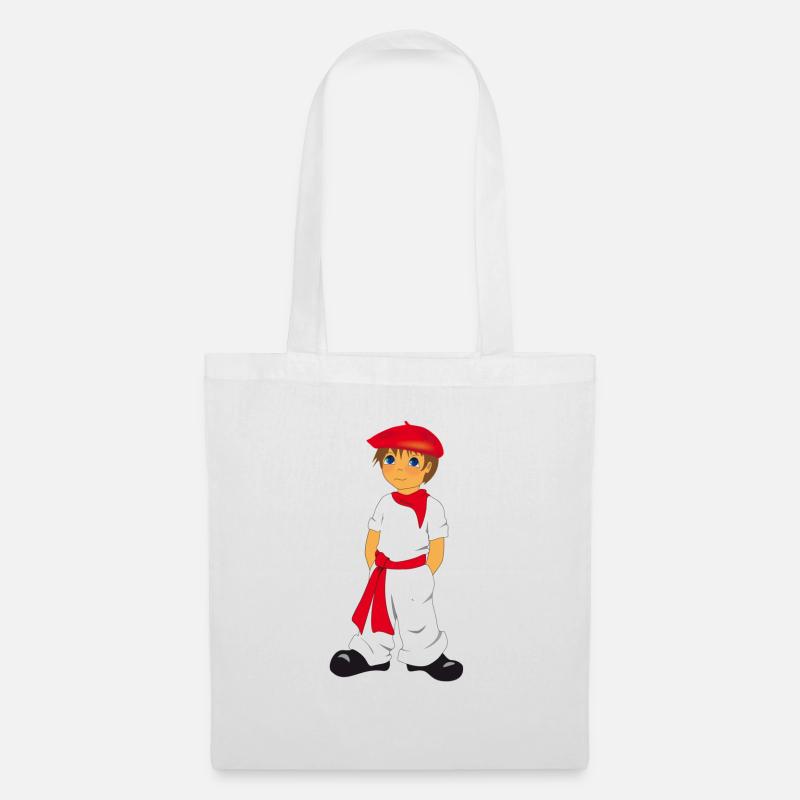 P'tit basque - Sac en tissu - blanc