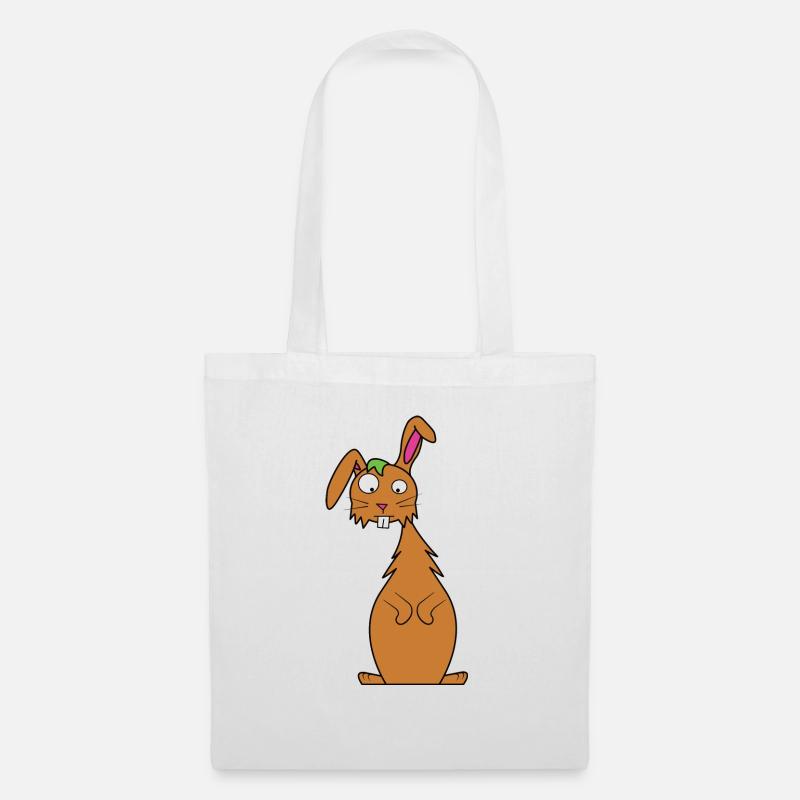 Hase - Stoffbeutel - Weiß