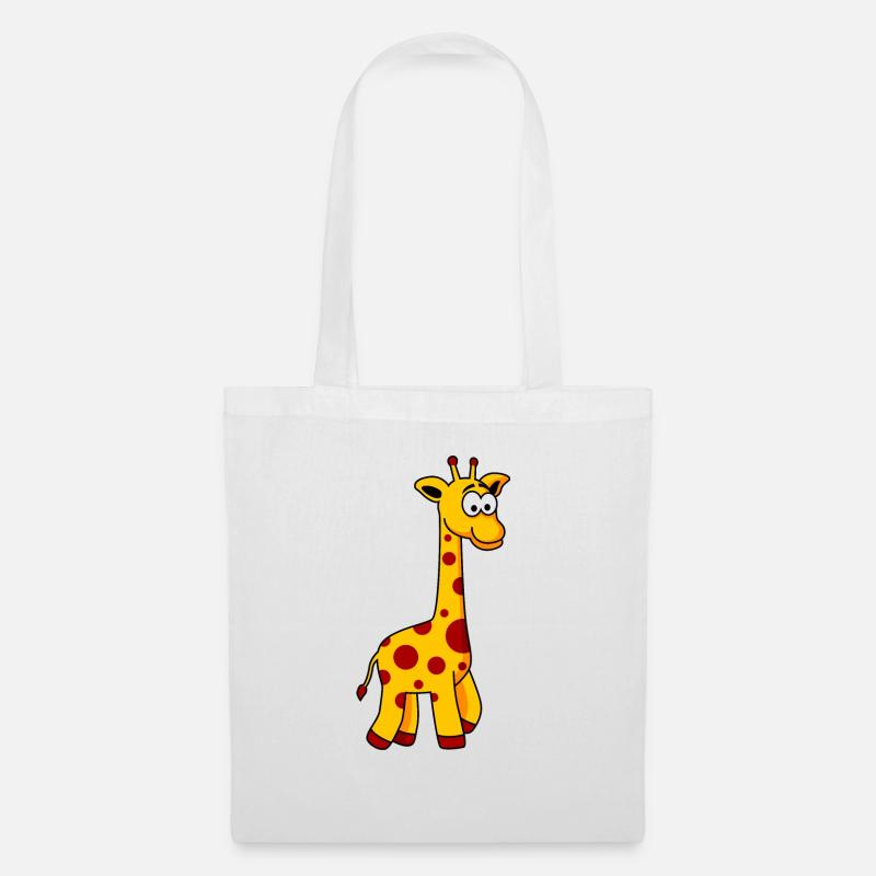 Giraffe Comic Tier - Stoffbeutel - Weiß