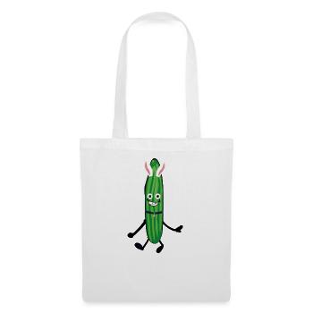Bunny, Bunny, Cucumber,comic, Bunny - Tote Bag - white - Front