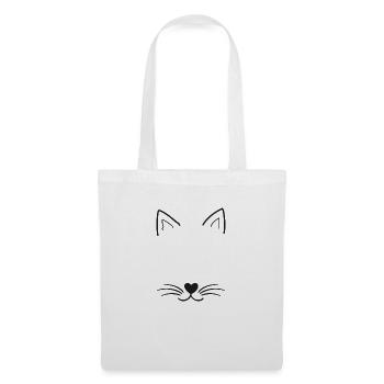 Cat - Tote Bag - white - Front