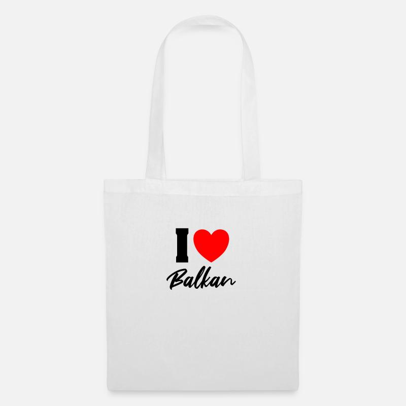 i love balkan - Stoffbeutel - Weiß