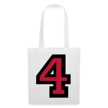 Numéro Quatre - Numéro 4 - Sac en tissu - blanc - Devant