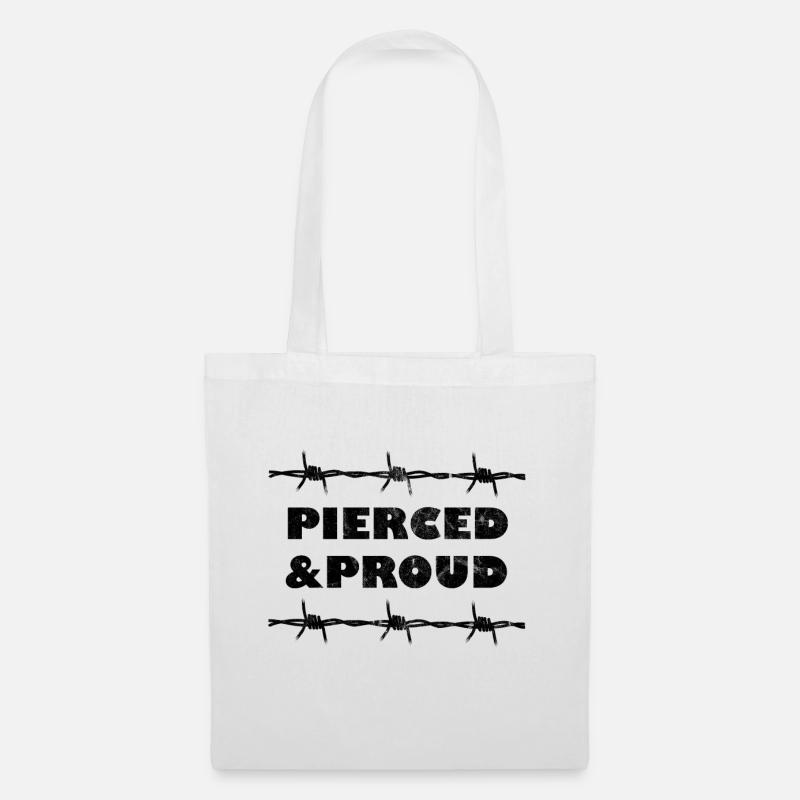 Piercing and tattoos - Tote Bag - white