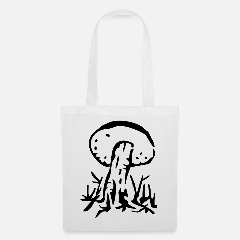 mushroom - Tote Bag - white