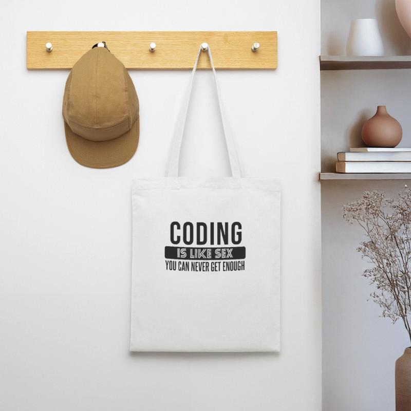 Coding Statement – Provocative Developer Design Tote Bag