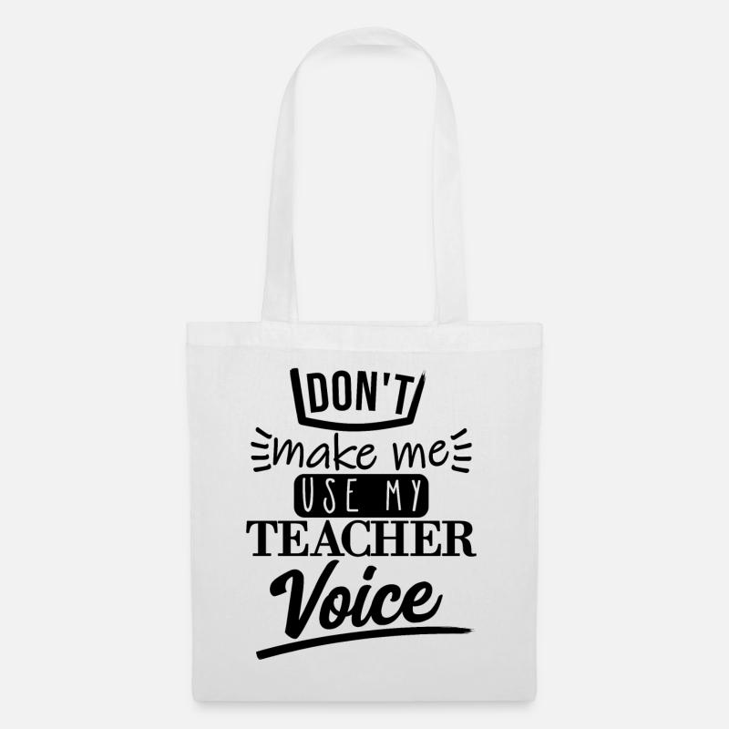 Don't Make Me Use It (black) - Tote Bag - white