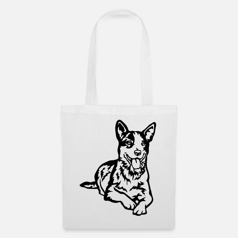 Bouvier australien - Sac en tissu - blanc