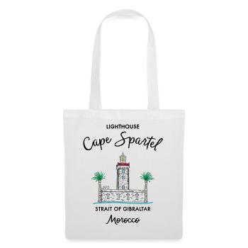 Maroc, Phare du Cap Spartel, Gibraltar - Sac en tissu - blanc - Devant