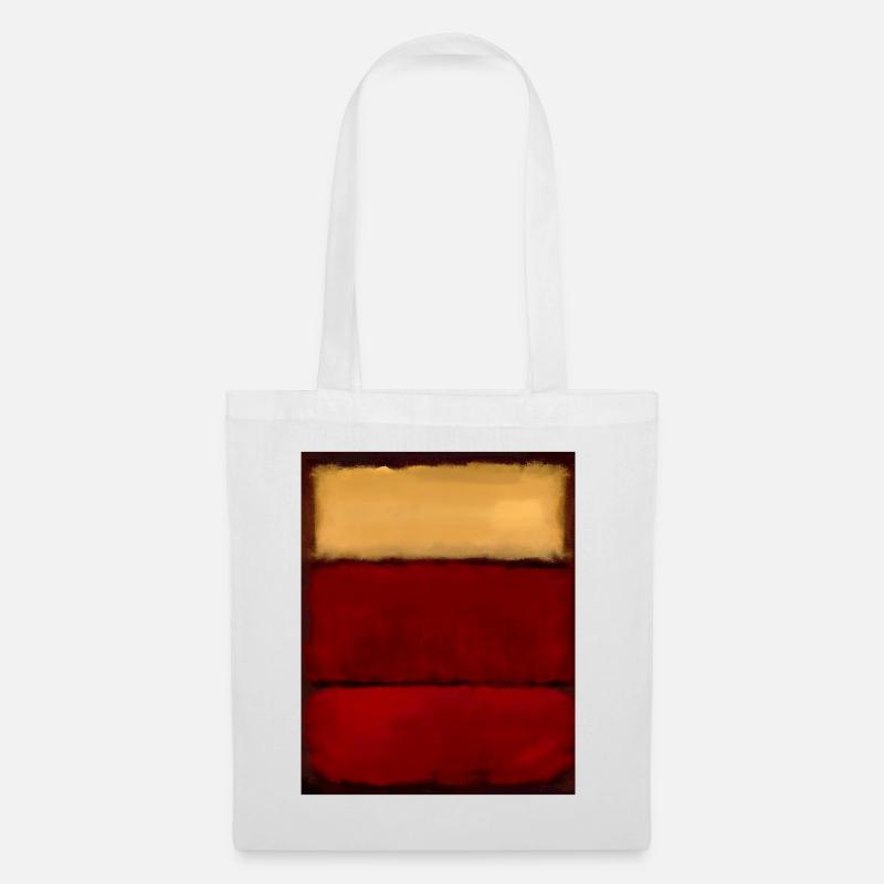 Rothko-Stil in digitalen Farben - Stoffbeutel - Weiß