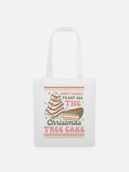 Hässlicher Weihnachtspullover - Stoffbeutel - Weiß