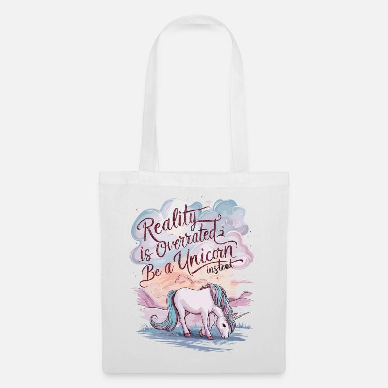 Be a Unicorn - Inspirierendes Einhorn Design - Stoffbeutel - Weiß