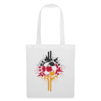 Fußball Deutschland Ball Explosion Farben Symbol - Stoffbeutel - Weiß - Vorne